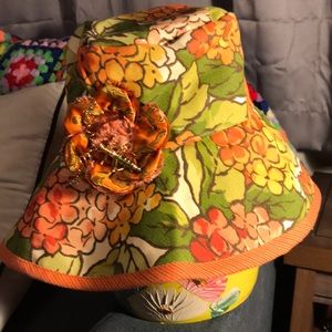 Retro Colorful Floral Boutique Summer Bucket Hat